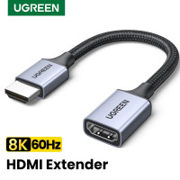 HDMI 2.1 удлинитель 8k 60hz 4k 240hz 2k 240hz HDR 3D VRR Ugreen 15 см (UG-HD165)