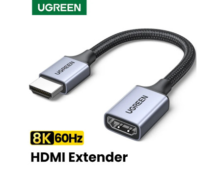 HDMI 2.1 удлинитель 8k 60hz 4k 240hz 2k 240hz HDR 3D VRR Ugreen 15 см (UG-HD165)