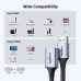 HDMI 2.1 удлинитель 8k 60hz 4k 240hz 2k 240hz HDR 3D VRR Ugreen 15 см (UG-HD165)