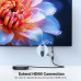 HDMI 2.1 удлинитель 8k 60hz 4k 240hz 2k 240hz HDR 3D VRR Ugreen 15 см (UG-HD165)
