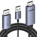 Кабель HDMI DisplayPort DP 4k 60hz 2k 120hz Ugreen двонаправлений (UG-HD187)
