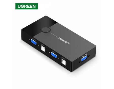 KVM VGA USB Switch переключатель на 2 компьютера Ugreen 