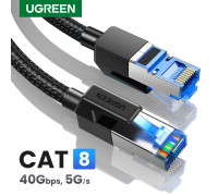 Кабель Cat 8 RJ45 40 Гбіт/с 2000 МГц Ethernet патч-корд Ugreen (UG-NW153)