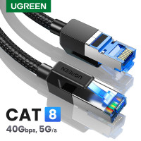 Кабель Cat 8 RJ45 40 Гбит/с 2000 МГц Ethernet патч-корд Ugreen (UG-NW153)