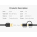 Кабель для быстрой зарядки 2 в 1 Type-C Micro USB Ugreen (UG-US142) 