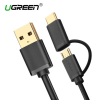 Кабель для быстрой зарядки 2 в 1 Type-C Micro USB Ugreen (UG-US142) 