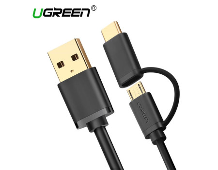 Кабель для быстрой зарядки 2 в 1 Type-C Micro USB Ugreen (UG-US142) 