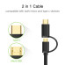 Кабель для быстрой зарядки 2 в 1 Type-C Micro USB Ugreen (UG-US142) 