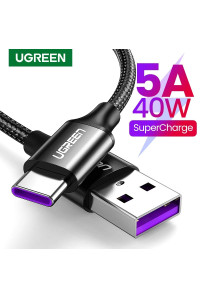 Кабель Type-C 5A 40W USB-A Super Charge Ugreen Black (UG-US279)