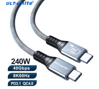 Кабель USB 4 Type-C Type-C Thunderbolt 4 PD 240W 40 Гбит/с 8k 60hz для MacBook Pro Air