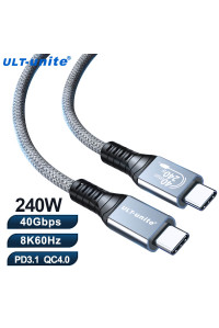 Кабель USB 4 Type-C Type-C Thunderbolt 4 PD 240W 40 Гбит/с 8k 60hz для MacBook Pro Air