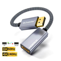 Переходник DisplayPort 1.4 HDMI 2.1 8k 60hz 4k 120hz 2k 240hz HDR (2603)