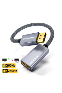 Перехідник DisplayPort 1.4 HDMI 2.1 8k 60hz 4k 120hz 2k 240hz HDR (2603)