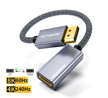 Перехідник DisplayPort 1.4 HDMI 2.1 8k 60hz 4k 120hz 2k 240hz HDR (2603)