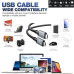 Кабель Thunderbolt 4 Type-C Type-C 8k 60hz 4k 120hz USB 4.0 240W 40 Гбит/с