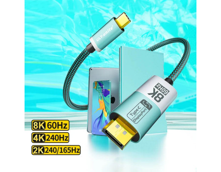 Кабель DisplayPort Type-C DP 1.4 8k 60hz 4k 240hz 165hz 144hz 1080P 360hz Thunderbolt 3/4 Двунаправленный 