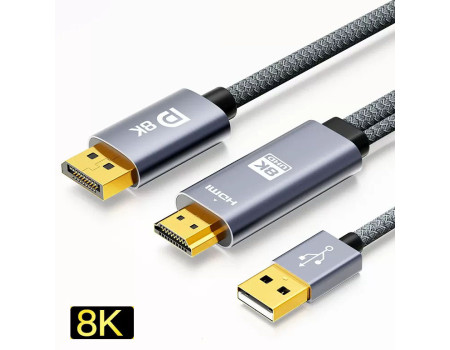Кабель HDMI Displayport 1.4 DP 8k 30hz 4k 100hz 2k 144hz 1080P 240hz для ПК Xbox PS5