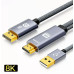 Кабель HDMI Displayport 1.4 DP 8k 30hz 4k 100hz 2k 144hz 1080P 240hz для ПК Xbox PS5