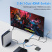  HDMI 2.1 Переключатель Разветвитель 3 в 1 8k 60hz 4k 120hz 2k 165hz 1080P 240hz HDR для ПК PS5 Xbox
