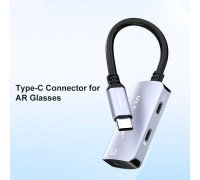 Адаптер питания Type-C Type-C 4k 60hz USB 3.1 PD65W для очков XREAL Air/One Rokid RayNeo Viture (0123)