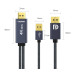 Кабель HDMI DisplayPort DP 4k 60hz 2k 120hz 1080P 165hz 3D