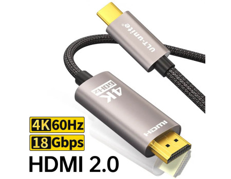 Type-C HDMI кабель адаптер 4k 60hz UHD 3D Thunderbolt 3/4 для MacBook Pro Air