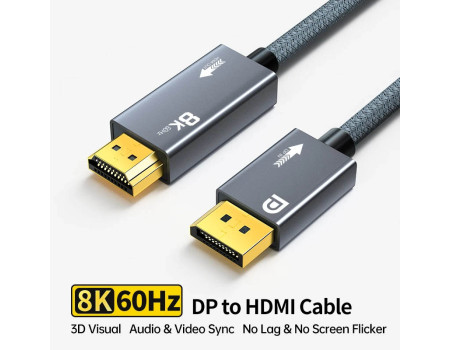 Кабель DP 1.4 — HDMI 2.1 8k 60hz 4k 120hz 2k 165hz 1080P 240hz DP 3D HDR eARC