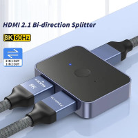 HDMI 2.1 переключатель разветвитель сплиттер двунаправленный 2 в 1 8k 60hz 4k 120hz для Xbox PS5