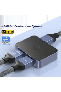 HDMI 2.1 перемикач розгалужувач спліттер двонаправлений 2 в 1 8k 60hz 4k 120hz для Xbox PS5