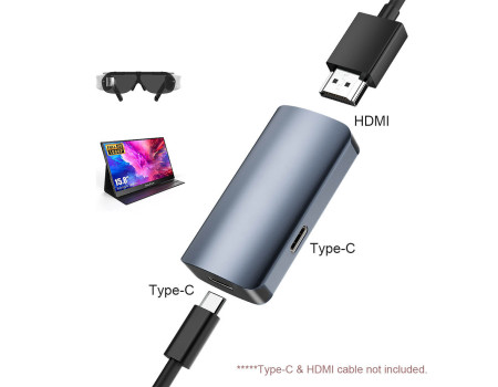 HDMI to Type-C adapter переходник 4k 60hz для XREAL Air Switch Steam Deck (0119)