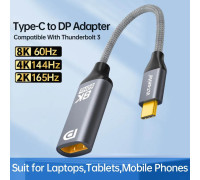 Переходник Type-C DisplayPort 1.4 Thunderbolt 3/4 DP HDR 8k 60hz 4k 144hz 2k 165hz 1080P 240hz 