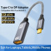 Перехідник Type-C DisplayPort 1.4 Thunderbolt 3/4 DP HDR 8k 60hz 4k 144hz 2k 165hz 1080P 240hz