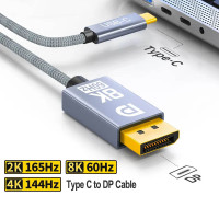 Кабель USB-C DisplayPort 1.4 DP HDR Thunderbolt 3/4 8k 60hz 4k 144hz 2k 165hz для MacBook Dell Lenovo 