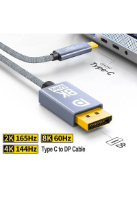 Кабель USB-C DisplayPort 1.4 DP HDR Thunderbolt 4 8k 60hz 4k 144hz 2k 165hz для MacBook Dell Lenovo 