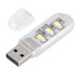 USB светильник USB ночник USB лампа 5V 0.75W 7000K 3 LED 