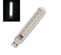 USB 8 LED светильник ночник лампа 5V 1.9W 7000K