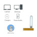 USB 8 LED светильник 5V 1.9W 7000K