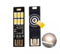 USB светильник лампа с сенсорным управлением и регулировкой яркости 6 LED 5V 1W 5000K