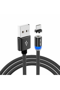Магнітний кабель Micro USB Uslion Black 2 м