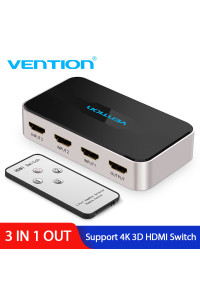HDMI перемикач спліттер 4K 3D Vention 3 в 1 (AFFH0)