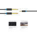 Кабель аудио jack 3.5 мм 2 jack 6.5 мм AUX Vention BACBF