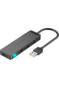 USB хаб 2.0 із зовнішнім живленням Vention(CHM)