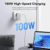 GaN зарядка 100W USB Type-C Vention для iPhone Xiaomi MacBook