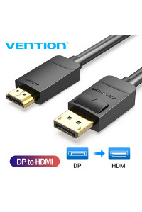 Кабель Displayport HDMI 1080P 3D DP Vention (HADBG)
