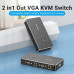 KVM перемикач USB VGA Switch Vention для 2 комп'ютерів
