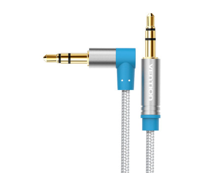 Кабель 3.5 мм 3.5 мм AUX 90° Vention P350AW 0.5 м