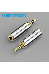 Перехідник micro jack 2.5 mini jack 3.5 для навушників 3.5 мм Vention VAB S02 SV