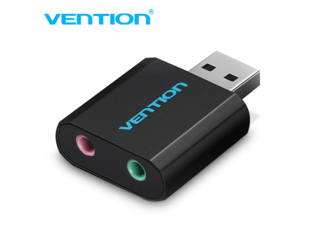 Внешняя карта USB AUX Vention VAB-S17-BK