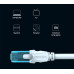 Кабель CAT5e UTP Ethernet RJ45 RJ45 100 Мбіт/с Vention Blue 0.75 м (VAP-A10-S075)