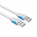 Кабель USB Type A Type A USB 2.0 Vention VAS A15-W100 1 метр